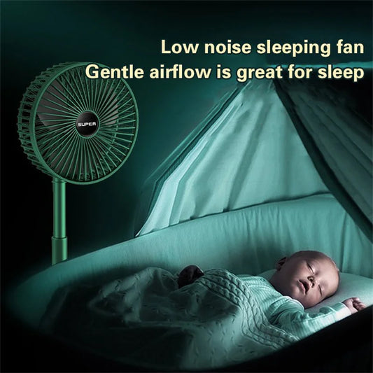 Rechargeable Telescopic Folding Fan