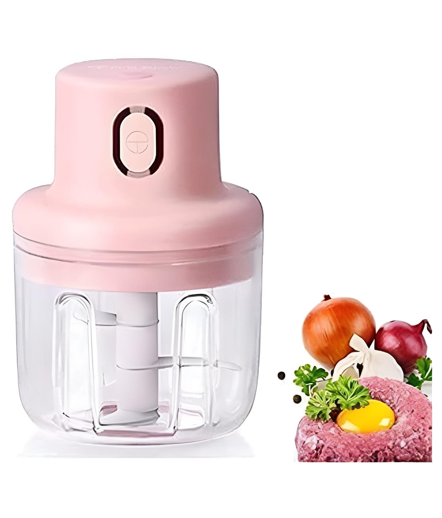 Mini Electric Food Chopper 250ML | USB Rechargeable Garlic & Vegetable Cutter