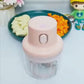 Mini Electric Food Chopper 250ML | USB Rechargeable Garlic & Vegetable Cutter